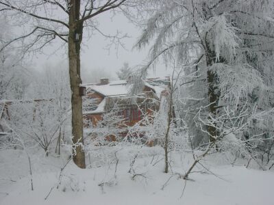 Unser Haus im Schnee